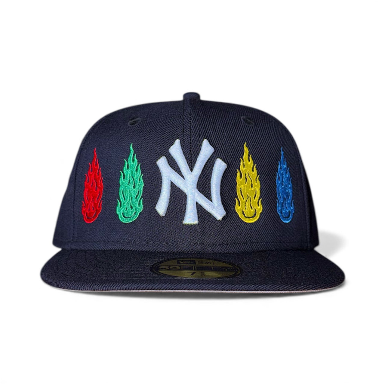 SMILING THRU FLAME FITTED CAP