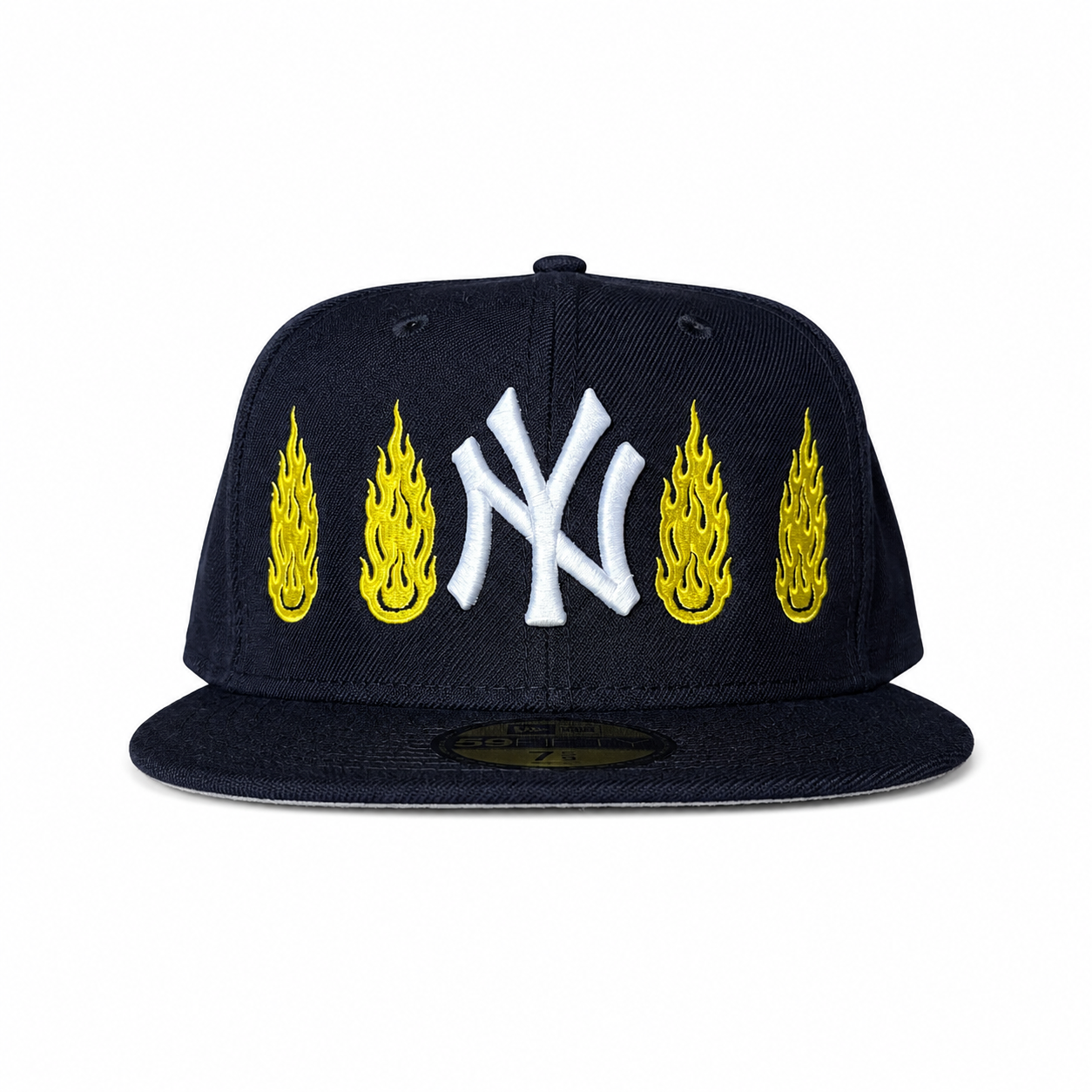 SMILING THRU FLAME FITTED CAP
