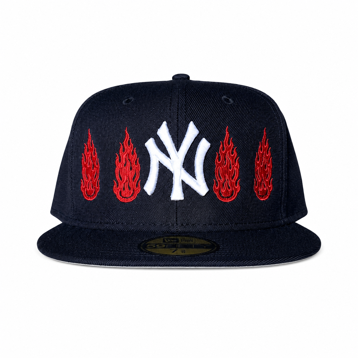 SMILING THRU FLAME FITTED CAP