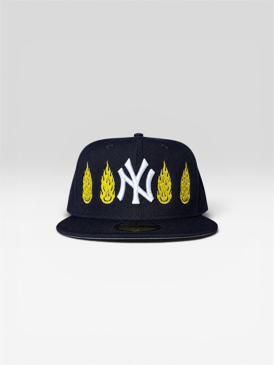 SMILING THRU FLAME FITTED CAP