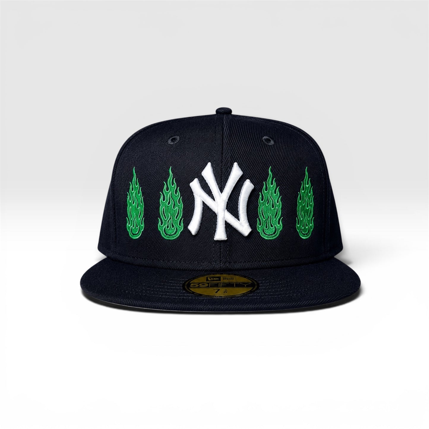 SMILING THRU FLAME FITTED CAP