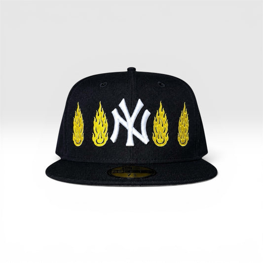 SMILING THRU FLAME FITTED CAP