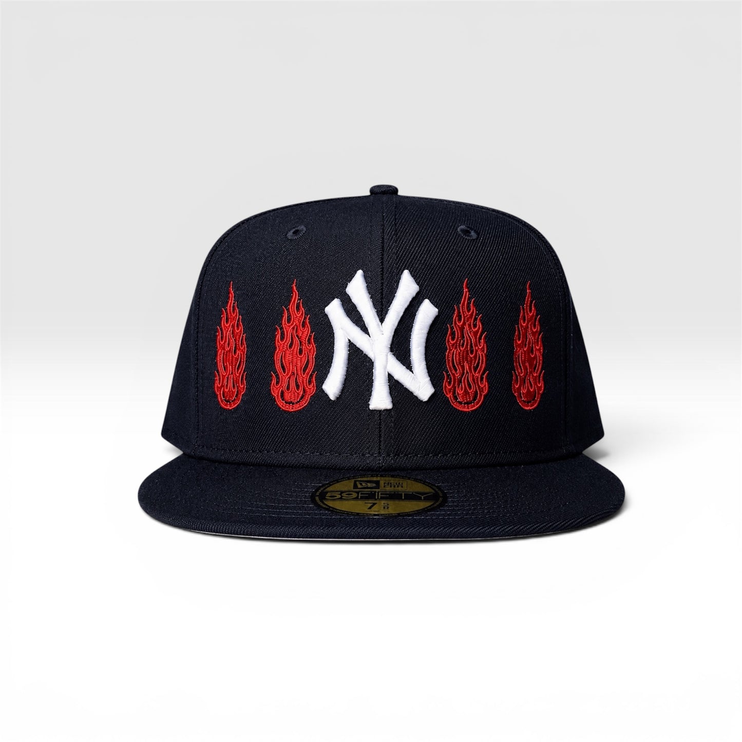 SMILING THRU FLAME FITTED CAP
