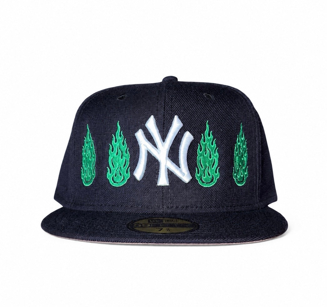 SMILING THRU FLAME FITTED CAP